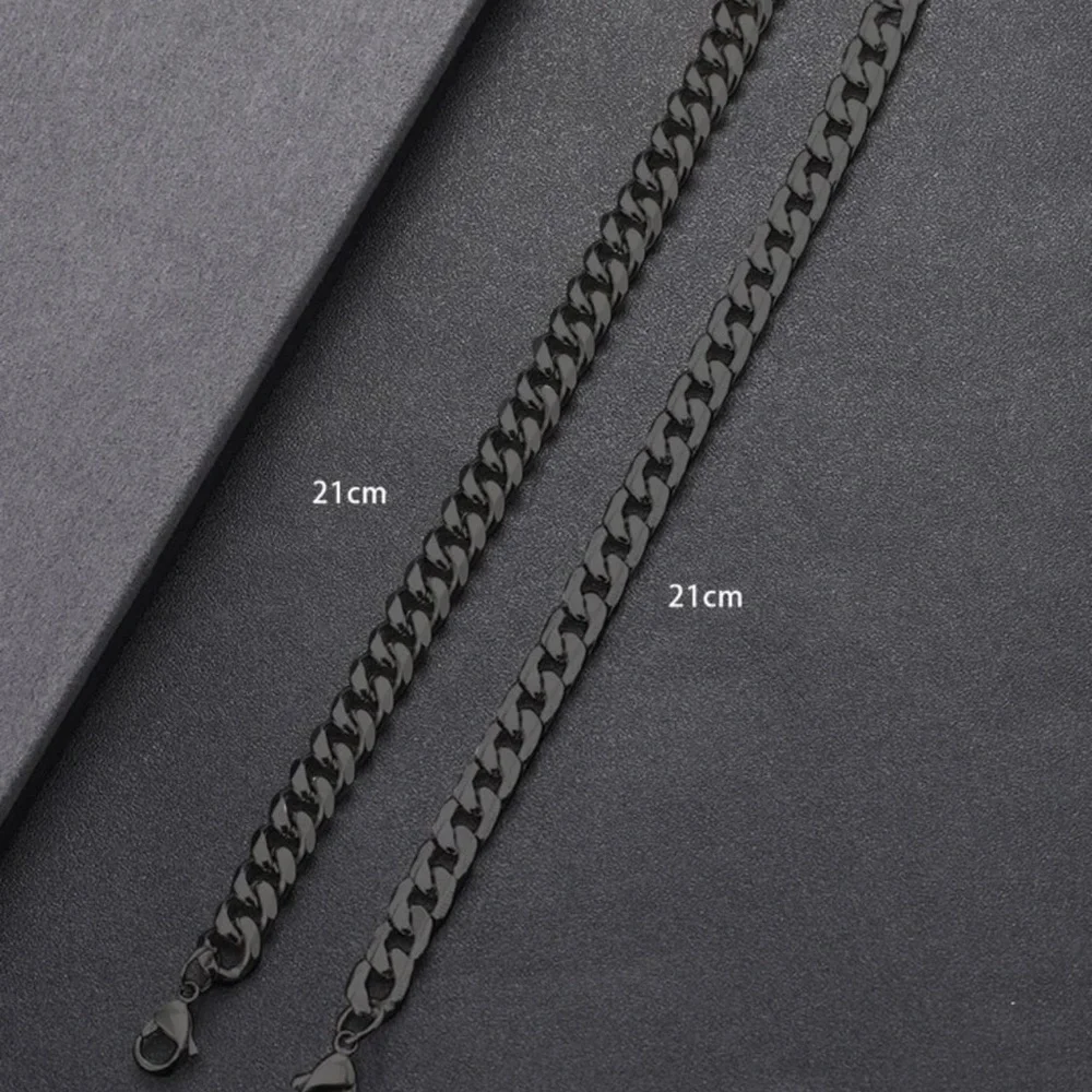 2pcs Men Minimalist Chain Bracelet